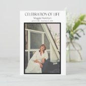 黒人葬儀お祝いプログラム予算 招待状 (スタンド正面)