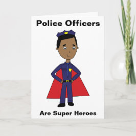 黒人警官はヒーローすごいだ サンキューカード