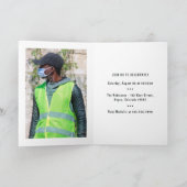 黒人警察官パーティー誕生会 招待状 (内部)