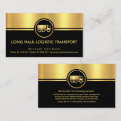 黒人金ゴールドストライプ輸送機関 名刺 (正面/裏面)