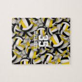 黒人金ゴールドチームが少年のバレーボールを担当する ジグソーパズル (横)