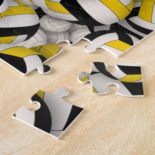 黒人金ゴールドチームが少年のバレーボールを担当する ジグソーパズル (側面)