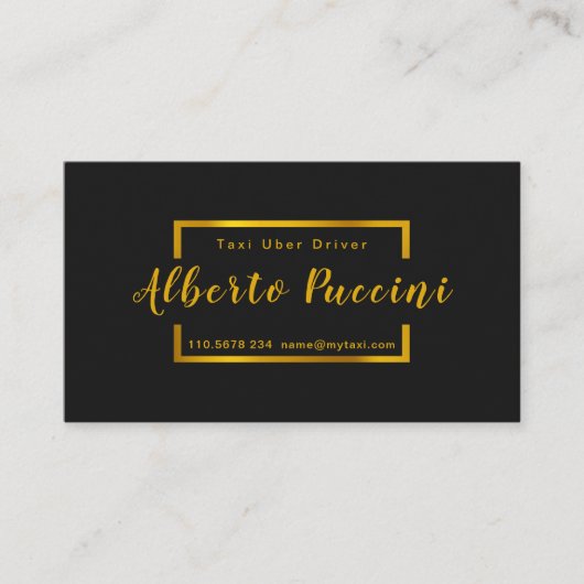 黒人金ゴールドミニ王室のマリスト·ラジアント·タクシーサービス 名刺 (正面)