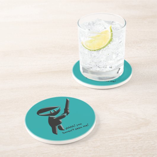 黒人静か忍者の暗殺者 コースター (側面)