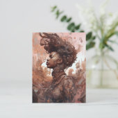 黒人非現実的SFアート ポストカード (スタンド正面)