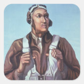 黒人飛行士：米国第2次世界大戦軍隊戦闘サービス スクエアシール (正面)