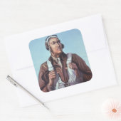 黒人飛行士：米国第2次世界大戦軍隊戦闘サービス スクエアシール (封筒)