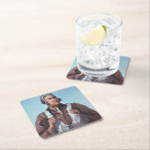 黒人飛行士:米国第2次世界大戦軍隊戦闘サービス スクエアペーパーコースター (インサイチュ)