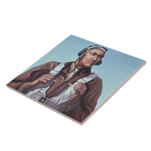 黒人飛行士：米国第2次世界大戦軍隊戦闘サービス タイル (側面)