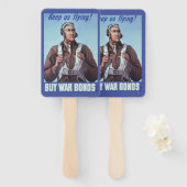 黒人飛行士：米国第2次世界大戦軍隊戦闘サービス ハンドファン (正面&裏面)