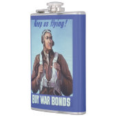 黒人飛行士：米国第2次世界大戦軍隊戦闘サービス フラスク (左)