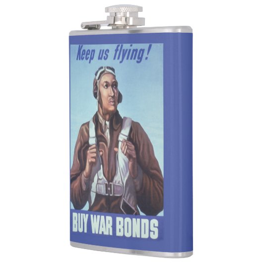 黒人飛行士：米国第2次世界大戦軍隊戦闘サービス フラスク (左)