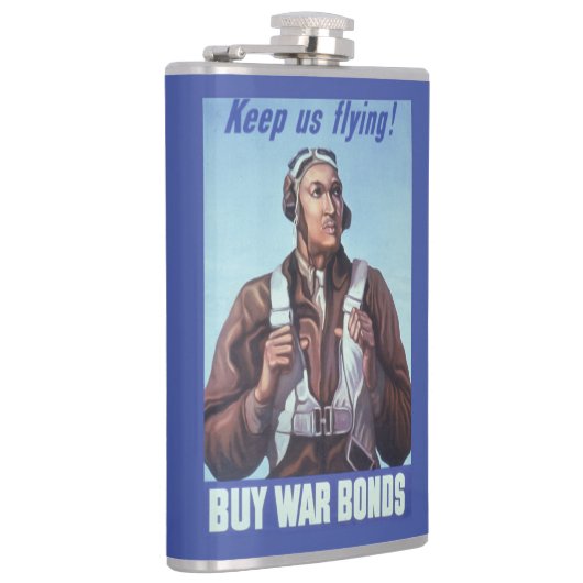 黒人飛行士：米国第2次世界大戦軍隊戦闘サービス フラスク (右)