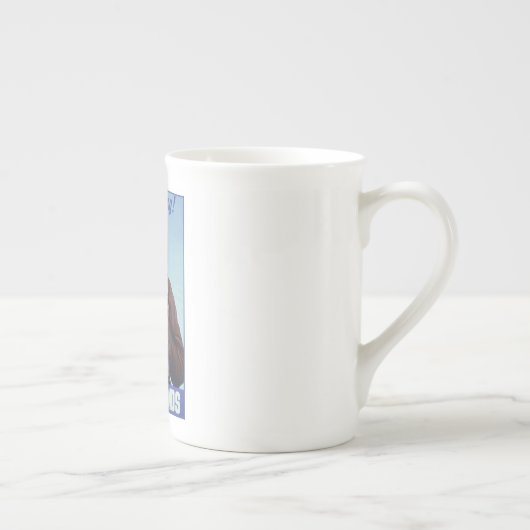 黒人飛行士:米国第2次世界大戦軍隊戦闘サービス ボーンチャイナマグカップ (右)