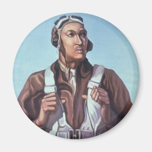 黒人飛行士：米国第2次世界大戦軍隊戦闘サービス マグネット (正面)