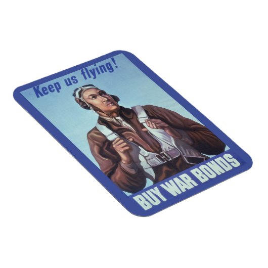 黒人飛行士：米国第2次世界大戦軍隊戦闘サービス マグネット (右側)