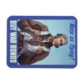 黒人飛行士：米国第2次世界大戦軍隊戦闘サービス マグネット (横)