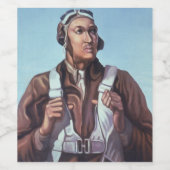 黒人飛行士：米国第2次世界大戦軍隊戦闘サービス ワインラベル (シングルラベル)