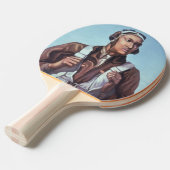 黒人飛行士：米国第2次世界大戦軍隊戦闘サービス 卓球ラケット (正面アングル)