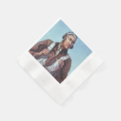 黒人飛行士：米国第2次世界大戦軍隊戦闘サービス 縁ありカクテルナプキン (角)