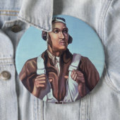 黒人飛行士:米国第2次世界大戦軍隊戦闘サービス 缶バッジ (インサイチュ)