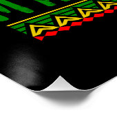 黒人黒人歴誇りを持った歴月1カ月旗 ポスター (コーナー)