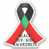 黒人HIV/AIDS啓発の日 シール (正面)