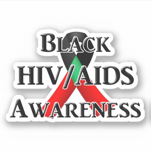 黒人HIV/AIDS啓発デー シール (正面)