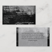 黒仕上げ絵を描フェイクグランジデザイン 名刺 (正面/裏面)