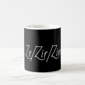 黒代名詞mug(ze/zir/zim) コーヒーマグカップ