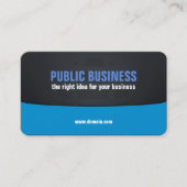 黒企業のと青 名刺 (正面)