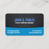 黒企業のと青 名刺 (裏面)