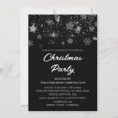 黒企業の Office Christmas Party 招待状 (正面)