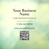 黒会社名ストアフロントQRコード連絡情報 ウィンドウサイン (シート3)