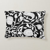 黒伝統的とwhのインディアンペイズリーパターン アクセントクッション (裏面)