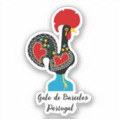 黒伝統的のバーセロスの鶏 シール (正面)