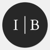 黒伝統的エレガフォーマルントウェディング ラウンドシール (正面)