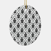 黒伝統的ダマスク セラミックオーナメント (右)