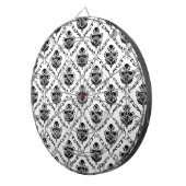 黒伝統的ダマスク ダーツボード (正面右)