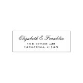 黒伝統的文字の結婚差出人住所 セルフインキングスタンプ (デザイン)