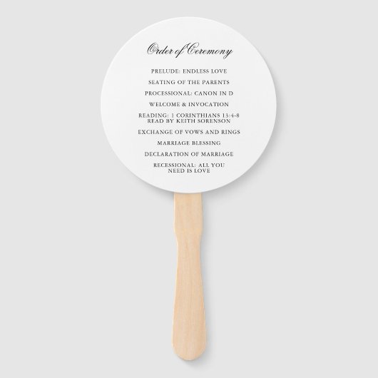 黒伝統的白エレガフォーマルントウェディング ハンドファン (裏面)