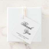 黒伝統的白エレガフォーマルントウェディング フェイバータグ (インサイチュ)