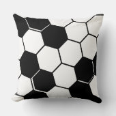 黒伝統的白ハニカム クッション (正面)