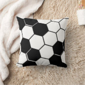 黒伝統的白ハニカム クッション (ブランケット)