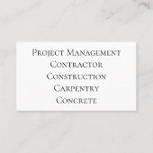 黒伝統的、グレー、および白の名刺 名刺 (裏面)