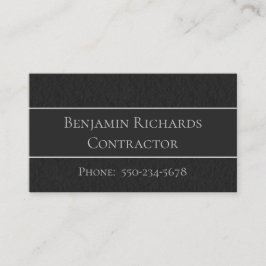 黒伝統的、グレー、および白の名刺 名刺