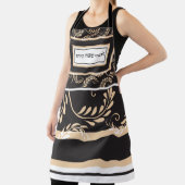 黒伝統的/ターペシャボス小モダン麦 エプロン (インサイチュ)