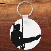 黒体操選手アイコン キーホルダー (正面)