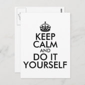 黒保い落ち着いて自分で ポストカード (正面/裏面)