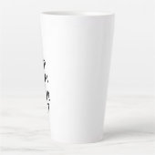 黒保いCalmとYour Text カフェラテマグ (正面)